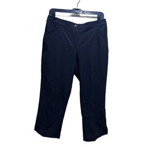 Zenergy Golf By Chico's Crop Pants 0 Black Athletic Pockets Straight Leg Casual